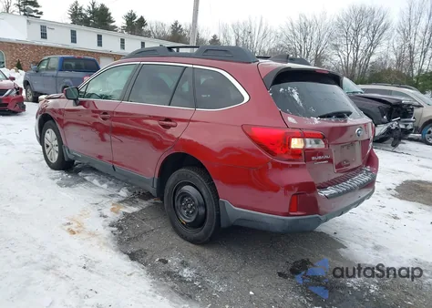 2016 Subaru Outback 2.5I Premium from USA, damaged, VIN 4S4BSACC6G3360165